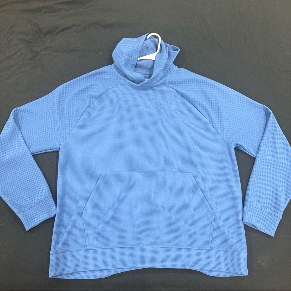 Reel Legends Blue Waffle-Knit Hoodie